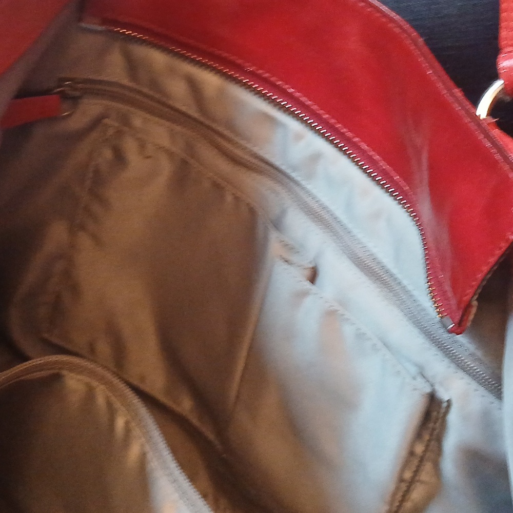 Coach heart poppy red large tote bag - Picture 11 of 17